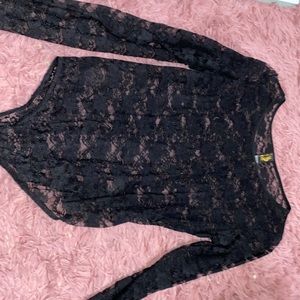 Lace see-through bodysuit worn once as a Halloween costume